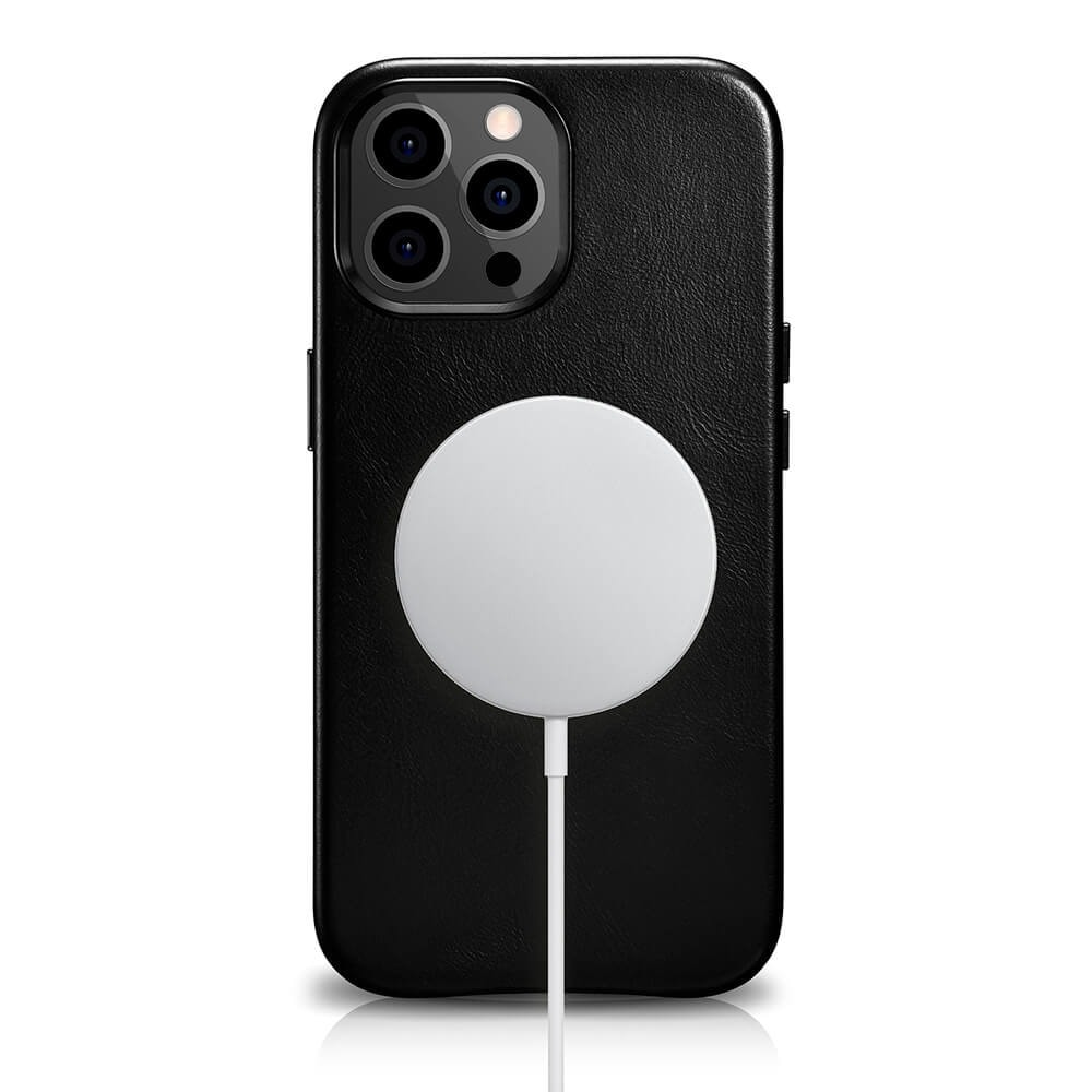iCarer Leather Oil Wax MagSafe Case - кожен