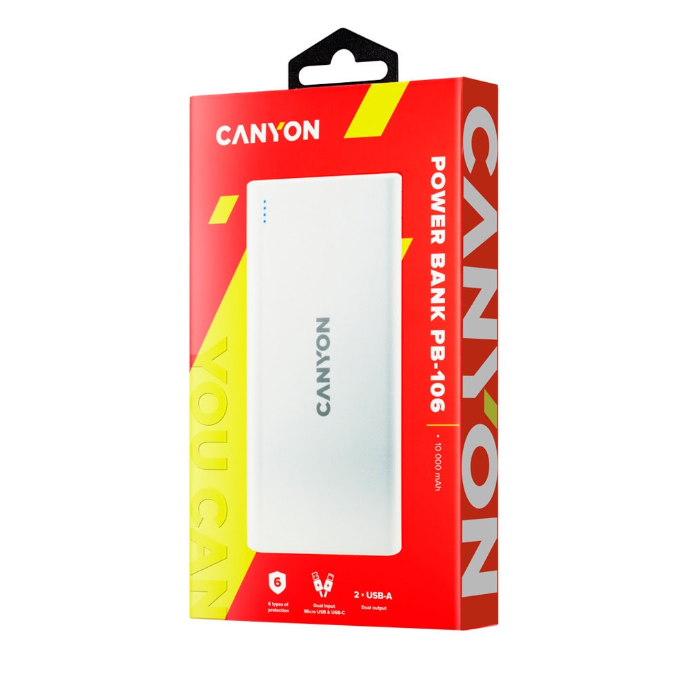 Canyon PB-106 10000mAh White