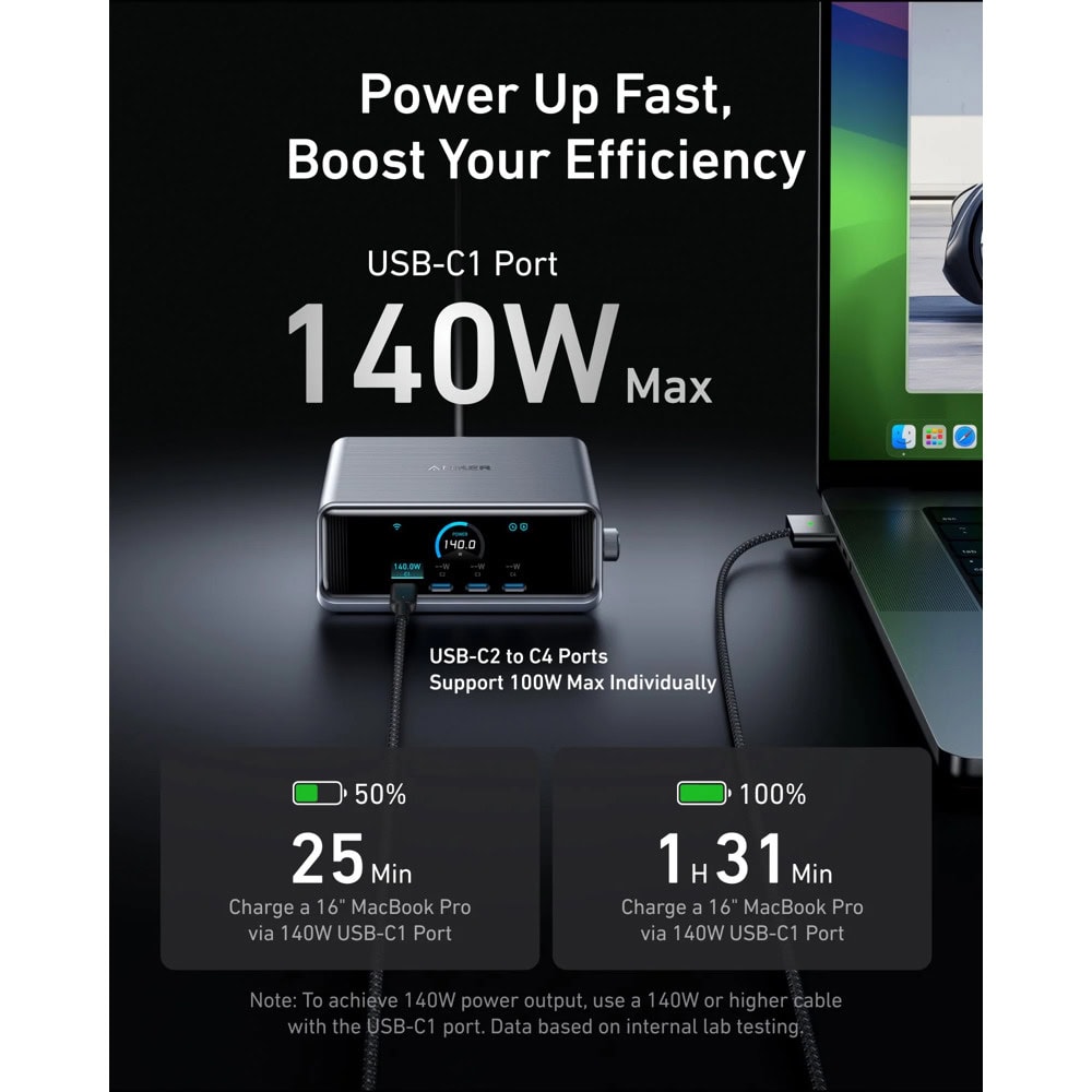 Anker Prime Charger 250W Silver A2345341 | JAR Computers Anker Prime Charger 250W Silver A2345341