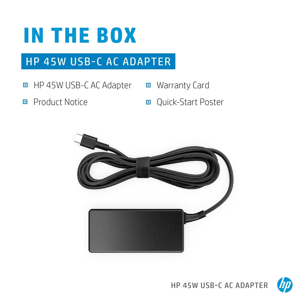 HP 45W USB-C AC Adapter N8N14AA