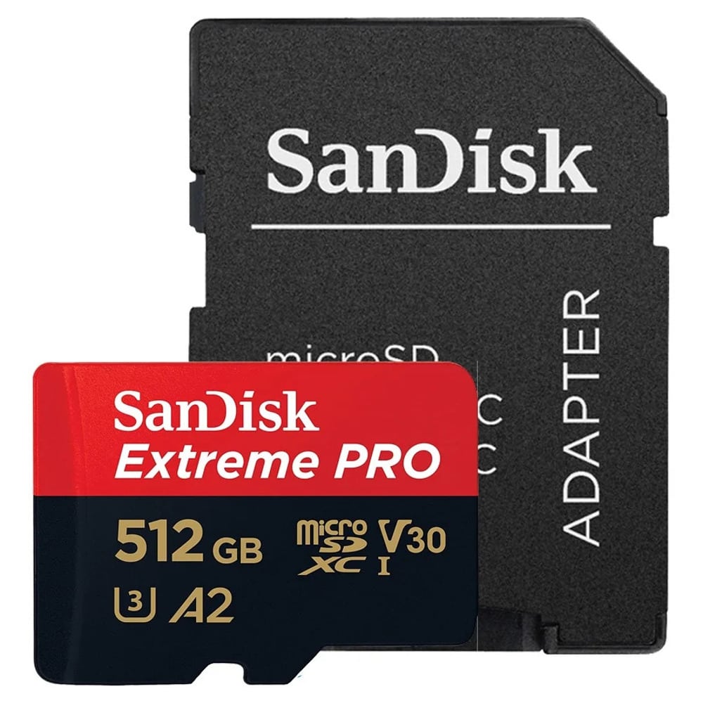 SanDisk 512GB microSDXC Extreme Pro + SD Adapter