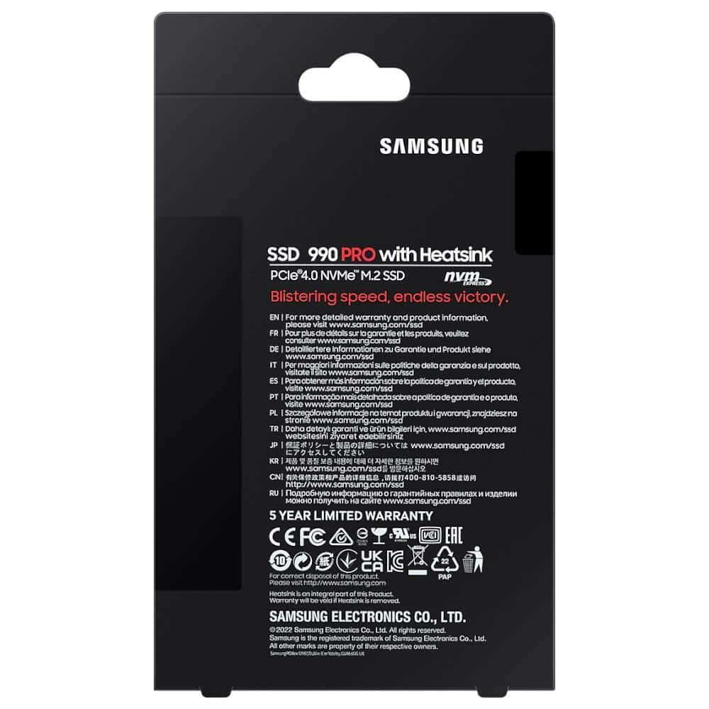 SSD Samsung 990 Pro 2TB MZ-V9P2T0CW Нарушена опако