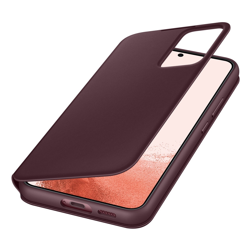 Калъф Samsung S22+ Smart Clear View Cover Burgundy