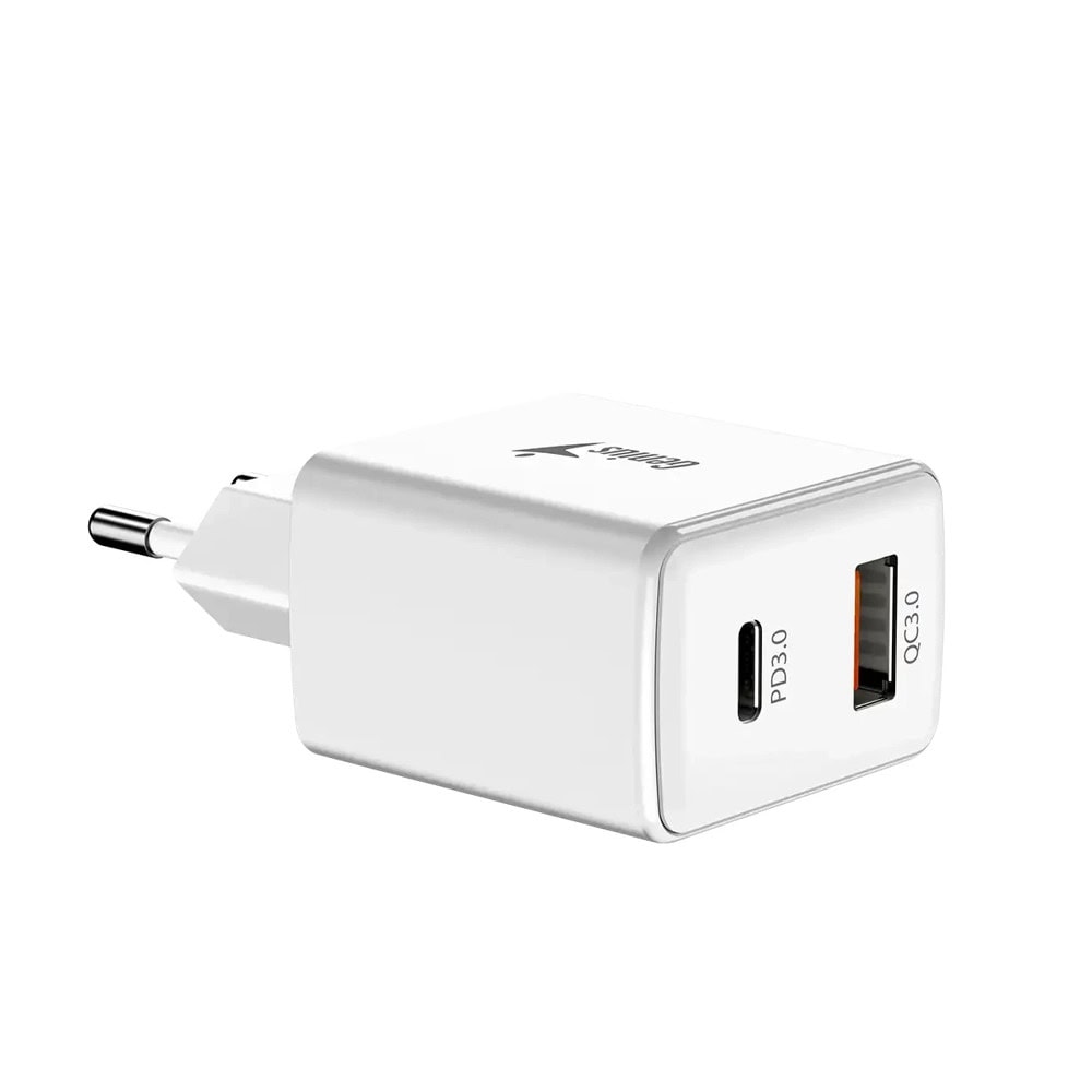 Зарядно Genius PD-20AC 20W бяло