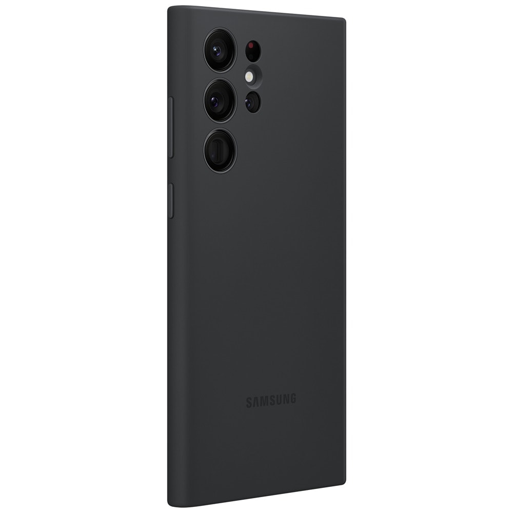 Samsung S22 Ultra S908 Silicone Cover Black