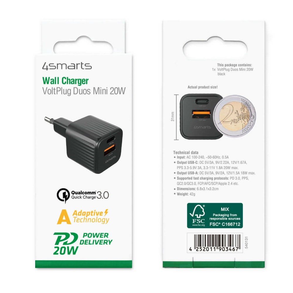 4Smarts VoltPlug Duos Mini black 540131