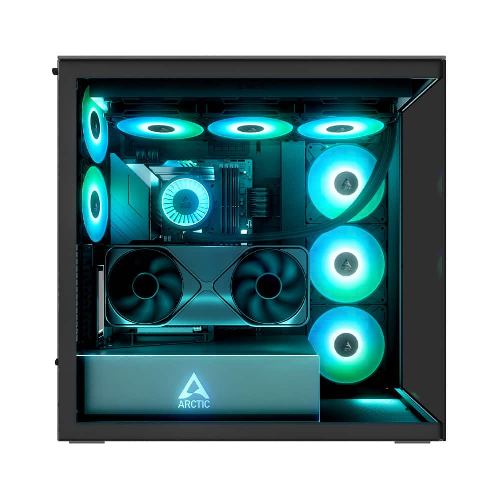 Arctic Xtender VG Mirror - Black Mid-Tower