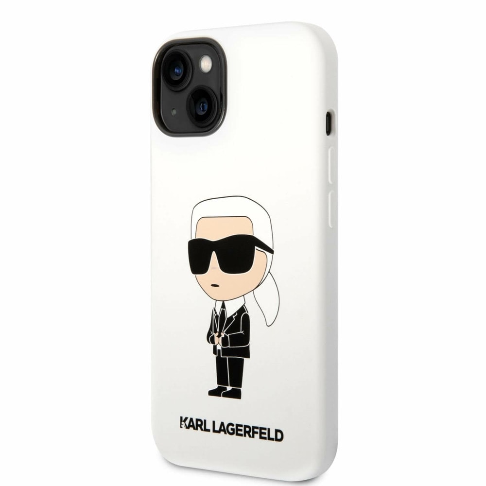Liquid Silicone Ikonik NFT за iPhone 14 бял