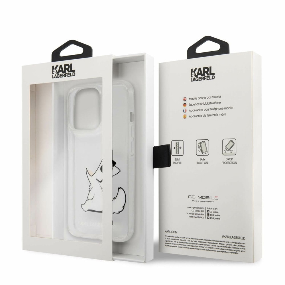 Choupette Eat за iPhone 14 Pro Max прозрачен