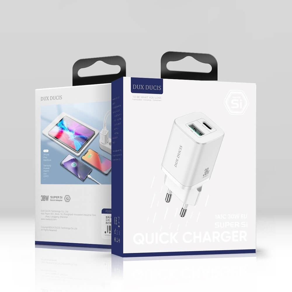 Dux Super Si Dual USB & USB-C PD Wall Charger C80