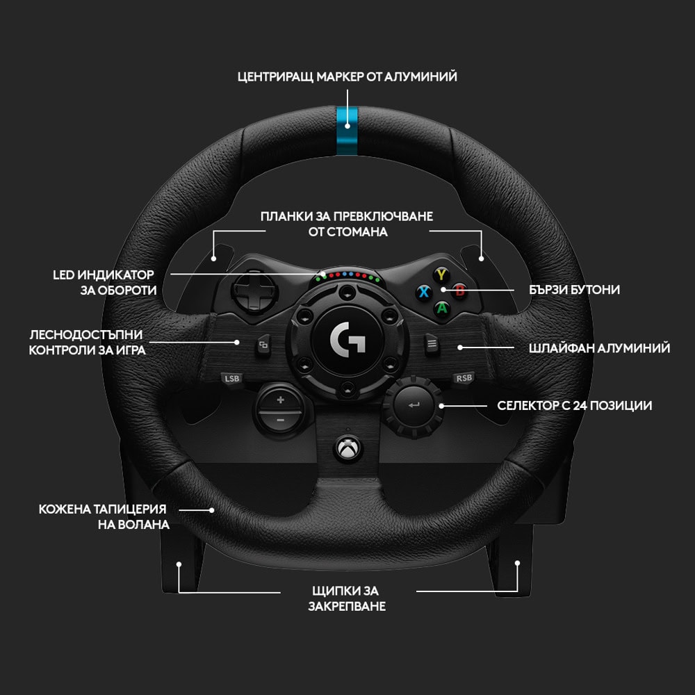 Logitech G923 Xbox One 941-000158 Нарушена опаковк