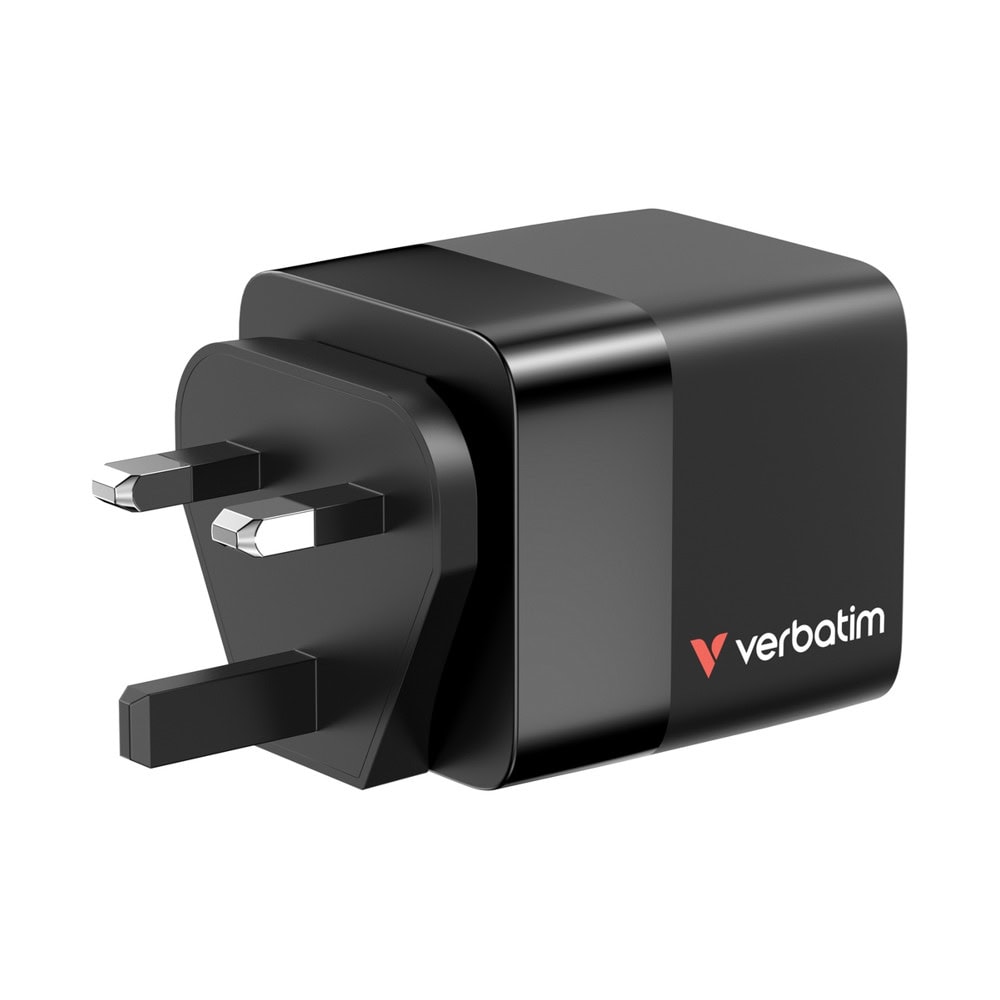 Verbatim GaN Wall Charger 65W 2 Port 32217