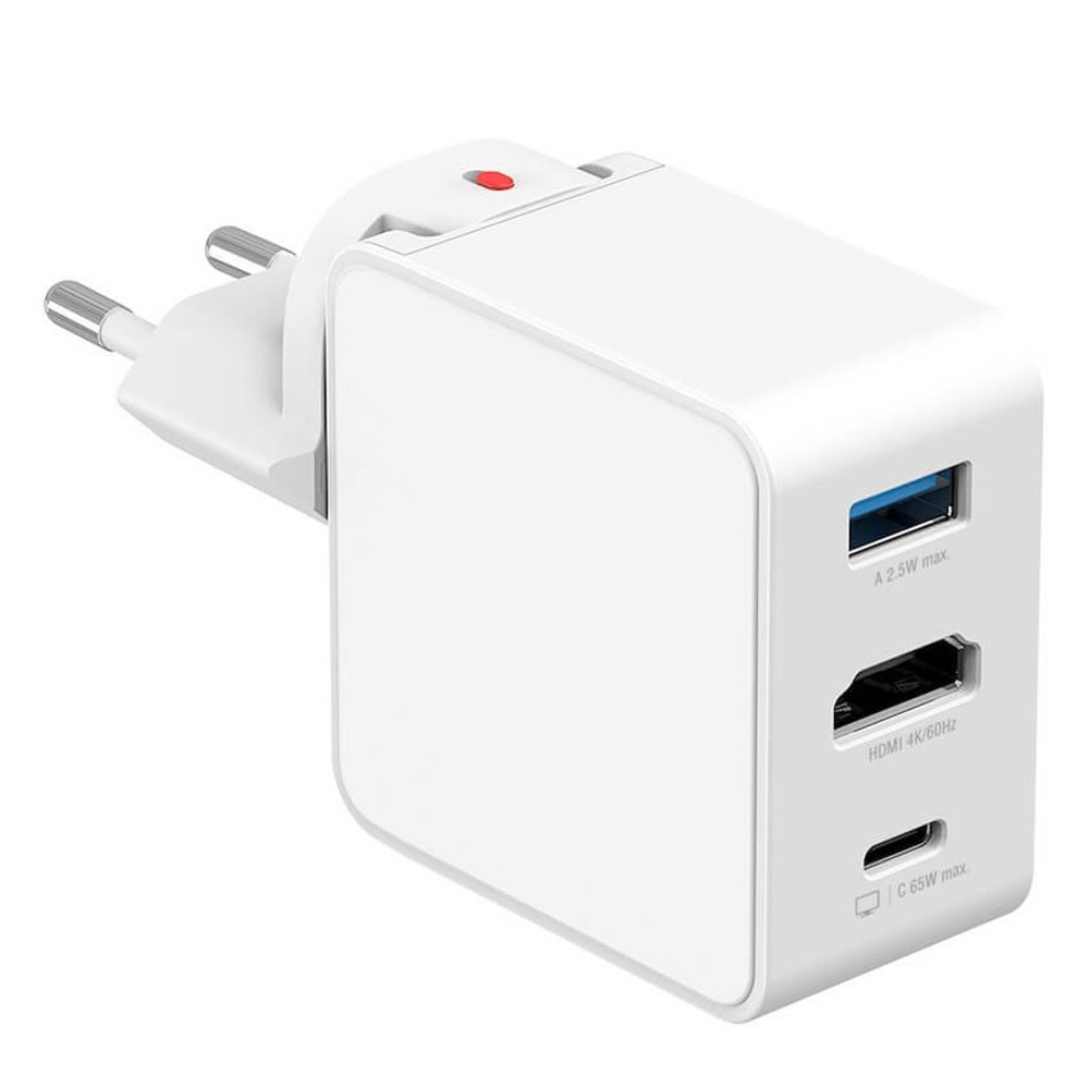 4smarts 3-in-1 gan flex travel 65w бял | JAR Computers 4smarts 3-in-1 gan flex travel 65w бял