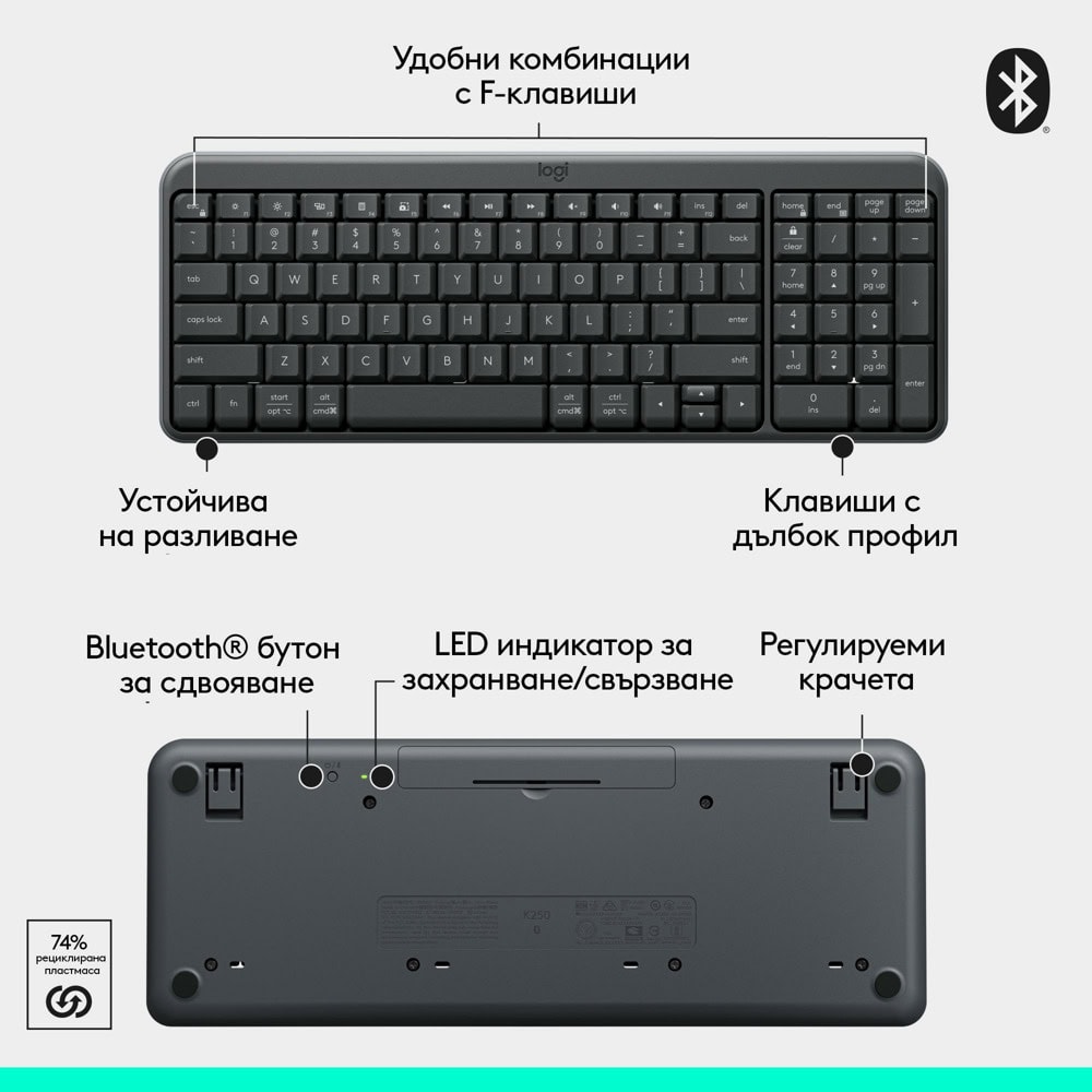 Logitech MK250 Graphite - BG