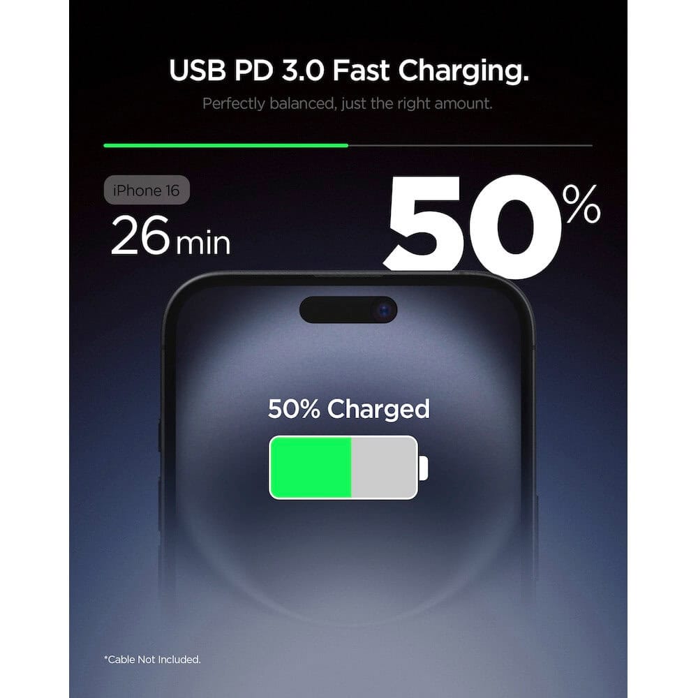 spigen essential pd 20w бял