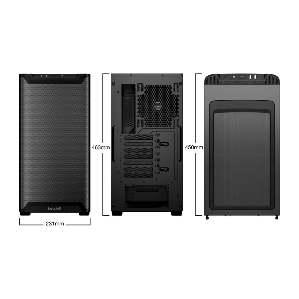 be quiet! Pure Base 501 Airflow Window Black BGW74