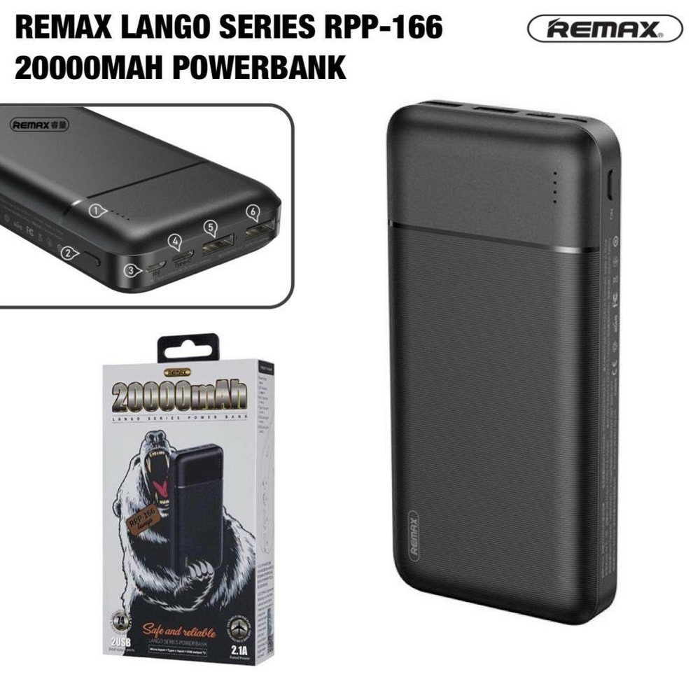 Remax RPP-166 Lango 20000mAh Раз цветов 87076