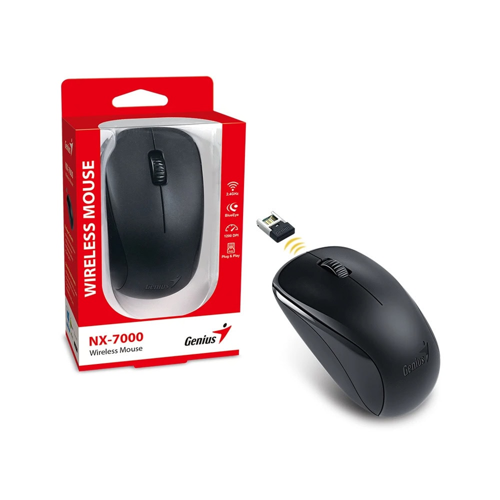 Мишка Genius NX-7000 безжична черна