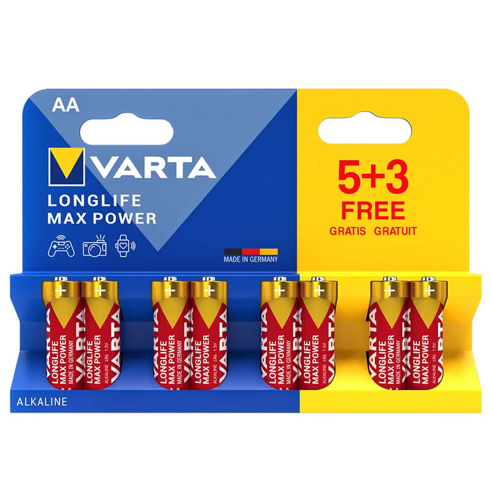 Батерии алкални Varta Longlife Max Power