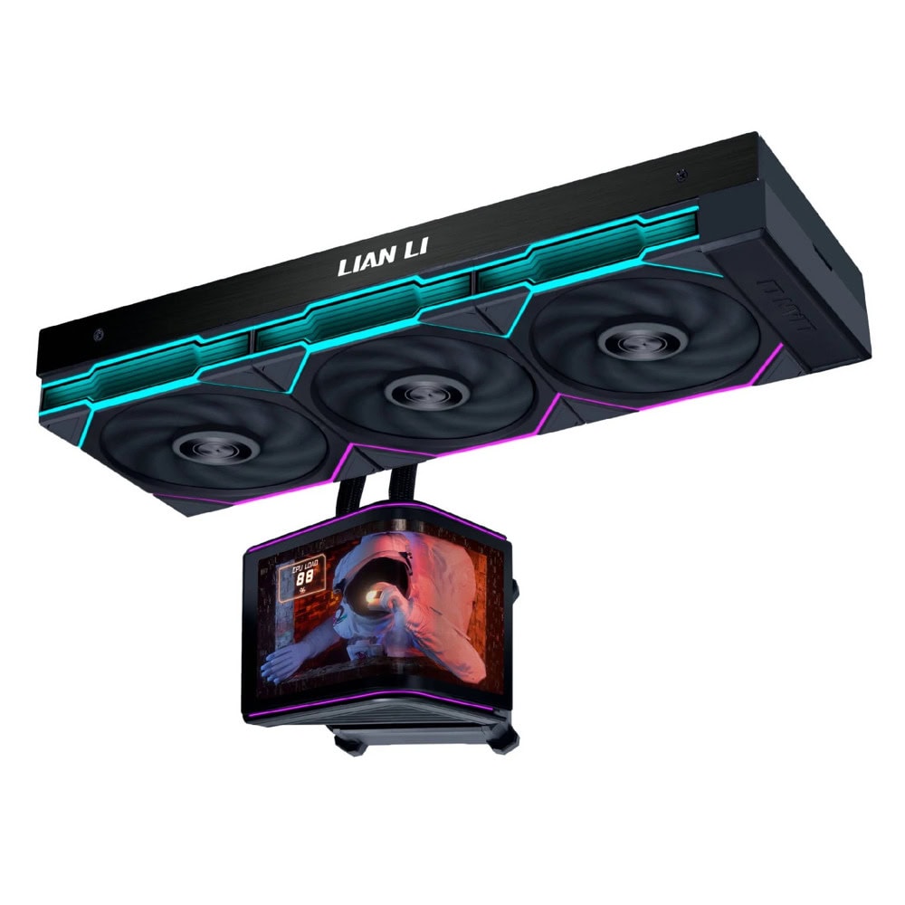 Водно охлаждане за процесор Lian Li HydroShift II OLED Curved Black