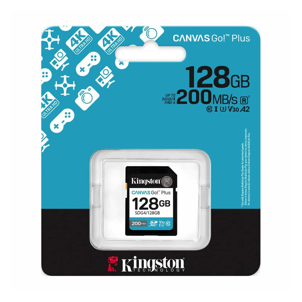 Kingston 128GB Canvas Go! Plus Gen4 SDG4/128GB