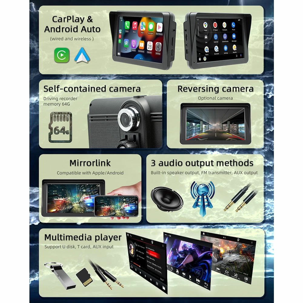 Преносим дисплей за автомобил X5570R-L 13326