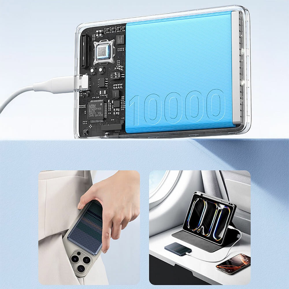 benks armorgo aurora light 10000 mah черен-зелен