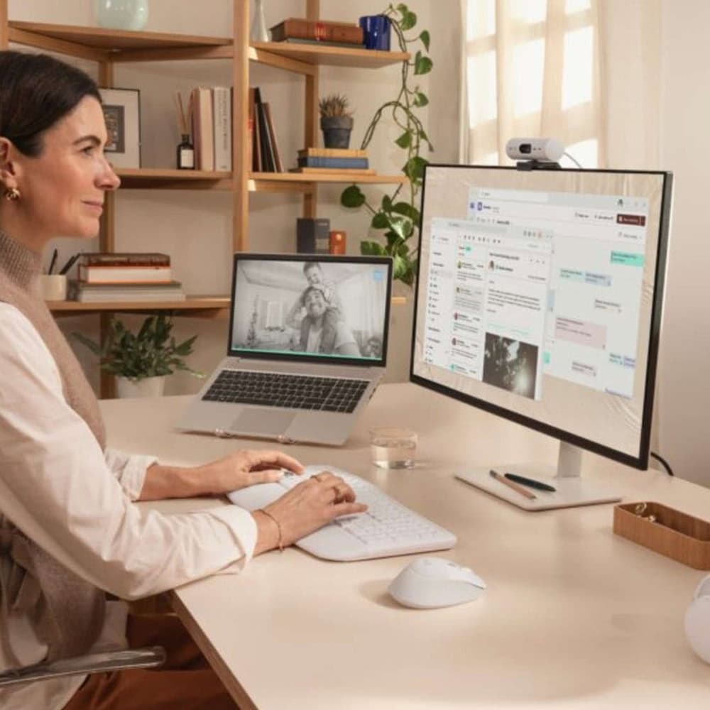 logitech signature comfort plus mk880 бели