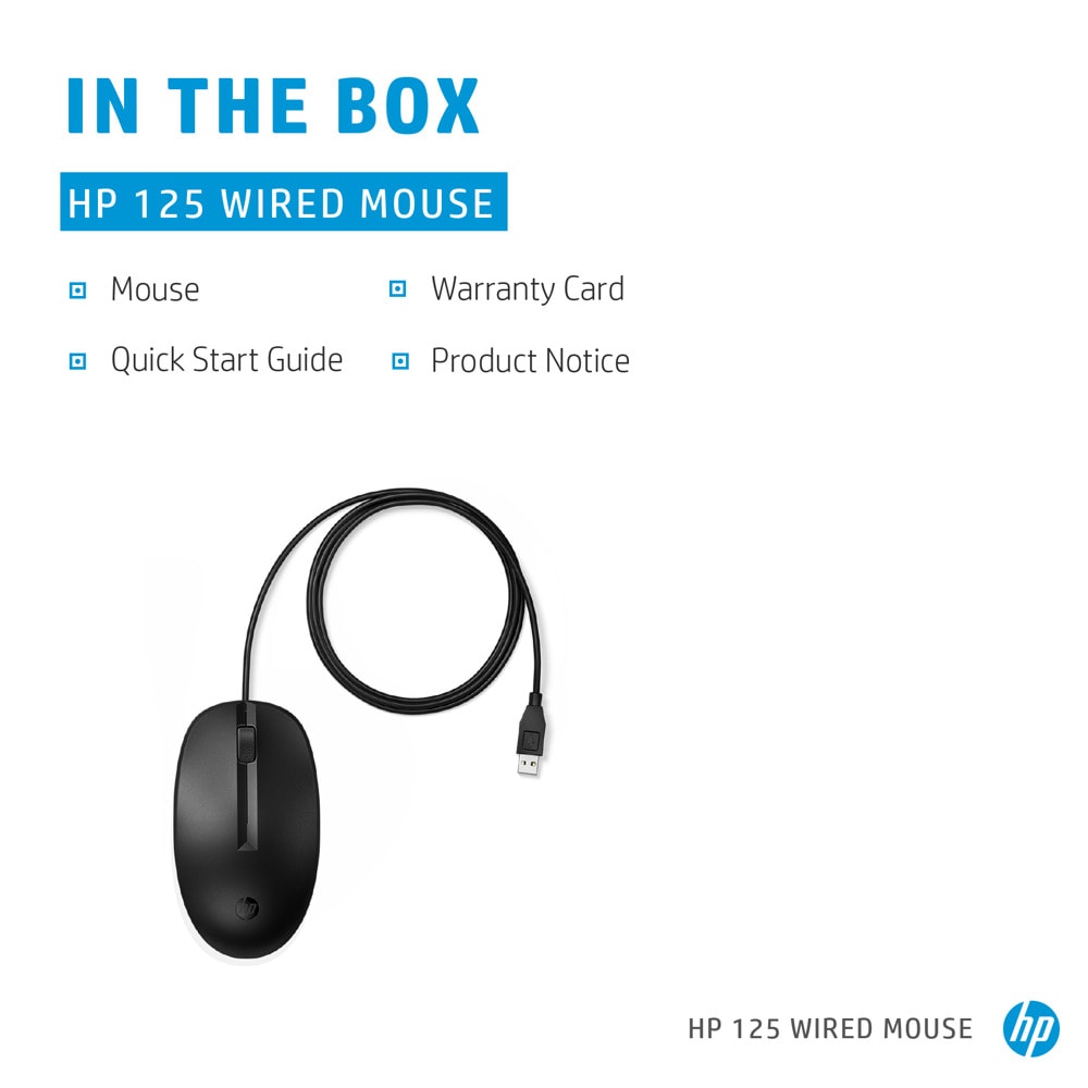 HP 125 Wired Mouse 265A9AA