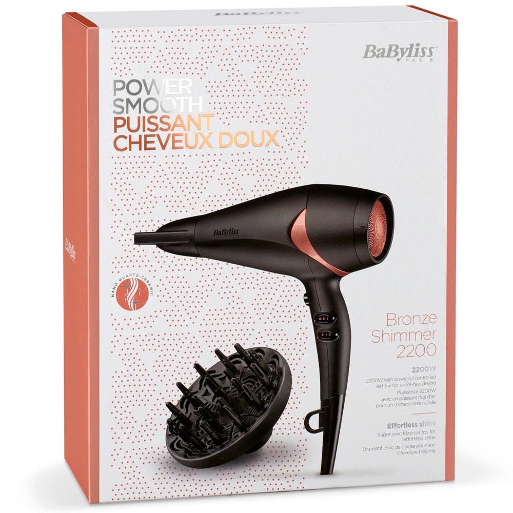 Babyliss Bronze Shimmer 2200 Black D566E