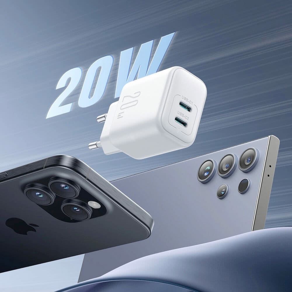 joyroom dual 20w бял