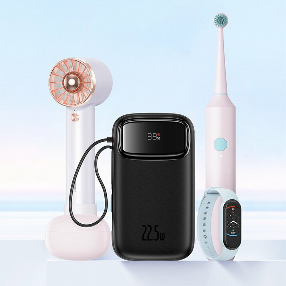 baseus qpow2 22.5w 20000 mah черен