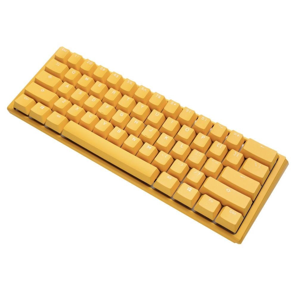 Клавиатура Ducky One 3 Yellow Mini 60 MX Silver