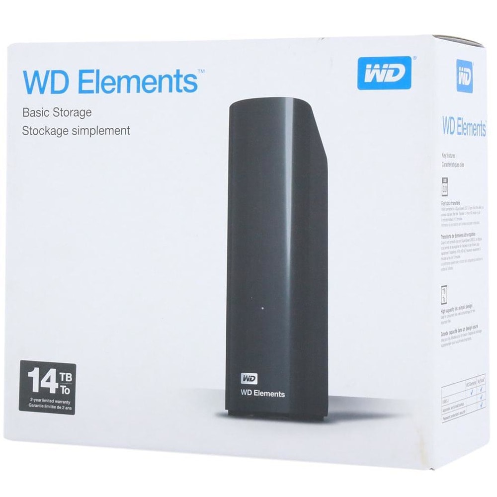 14TB WD Elements USB 3.0 WDBWLG0140HBK