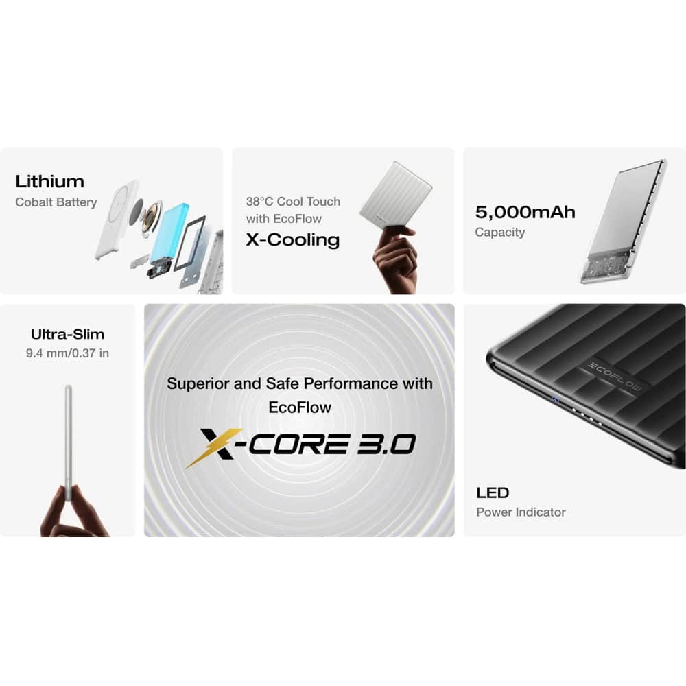 EcoFlow Rapid Mag 5K Qi1 Black EF-RAPIDQI1-5K-B-EU