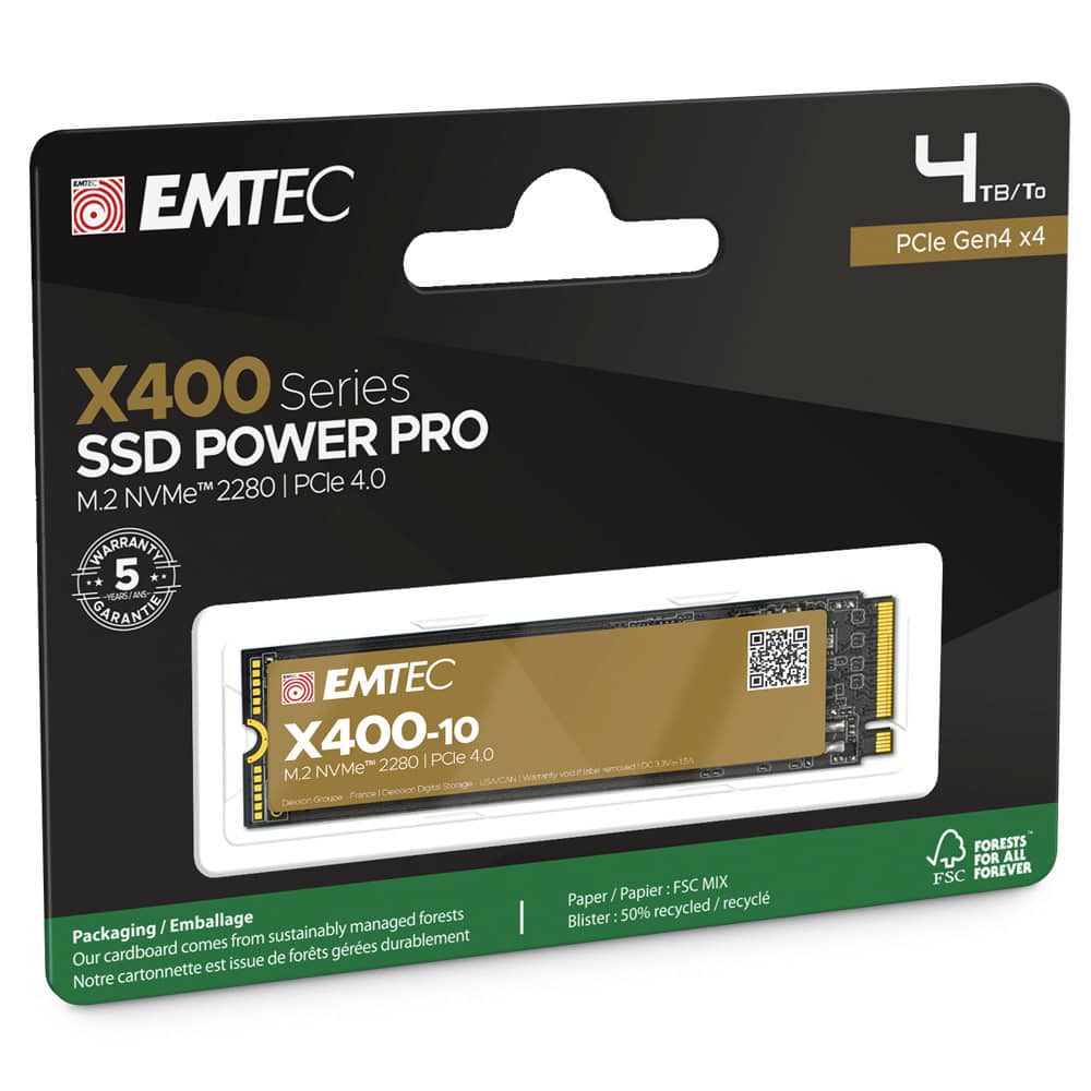 EMTEC 4TB X400-10 M2 SSD
