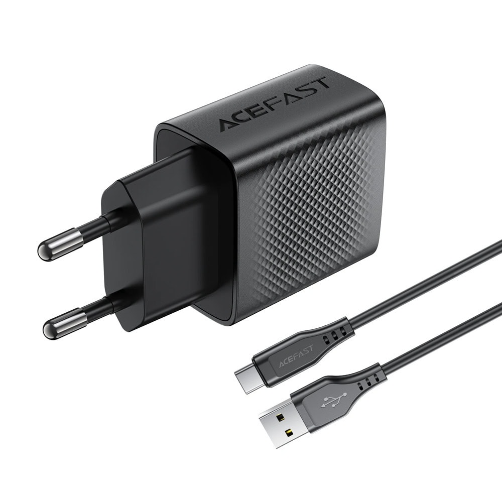 Acefast A90 Black + cable USB-A(m) to USB-A(m)