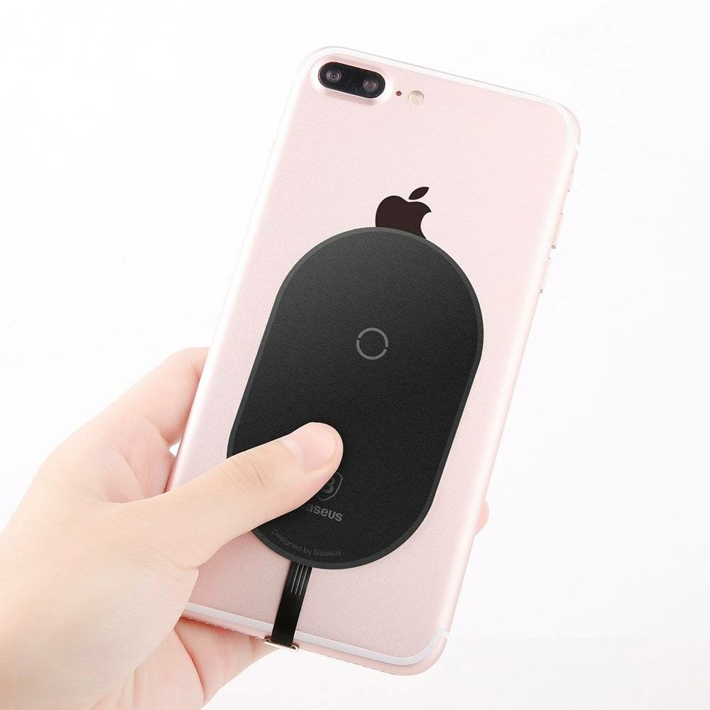 Baseus Wireless Charging Receiver Microfiber Black