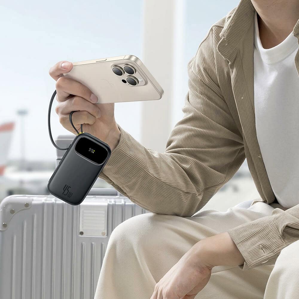 baseus enerfill fc31 qpow2 power bank 45w черен