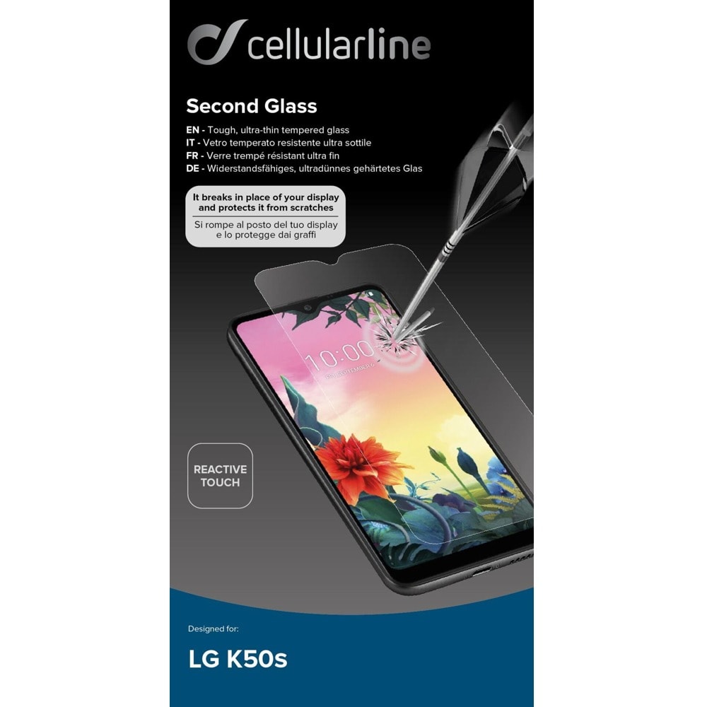 Cellularline Tempered Glass for LG K50s