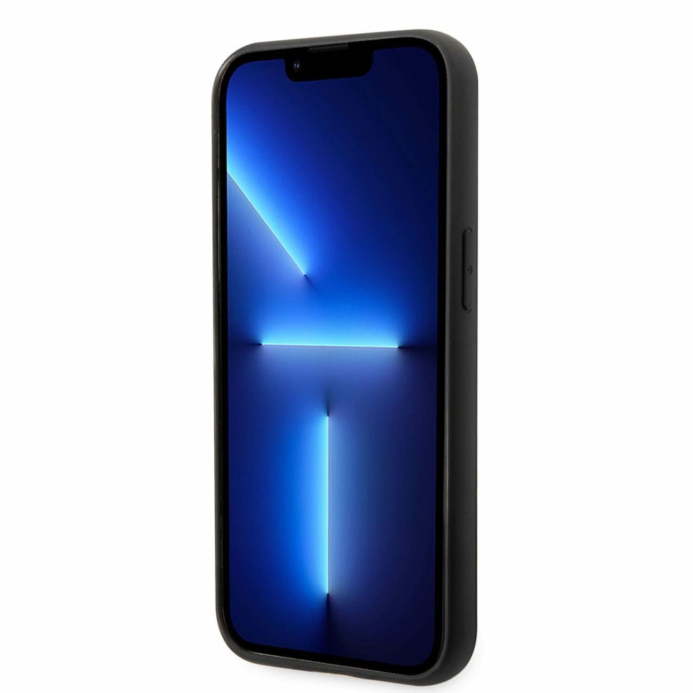 Quilted Puffy Ikonik Logo за iPhone 14 Pro черен