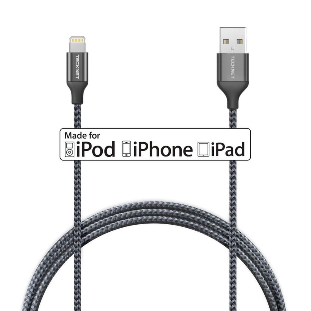 TeckNet P6100 Braided MFi Lightning to USB Cable