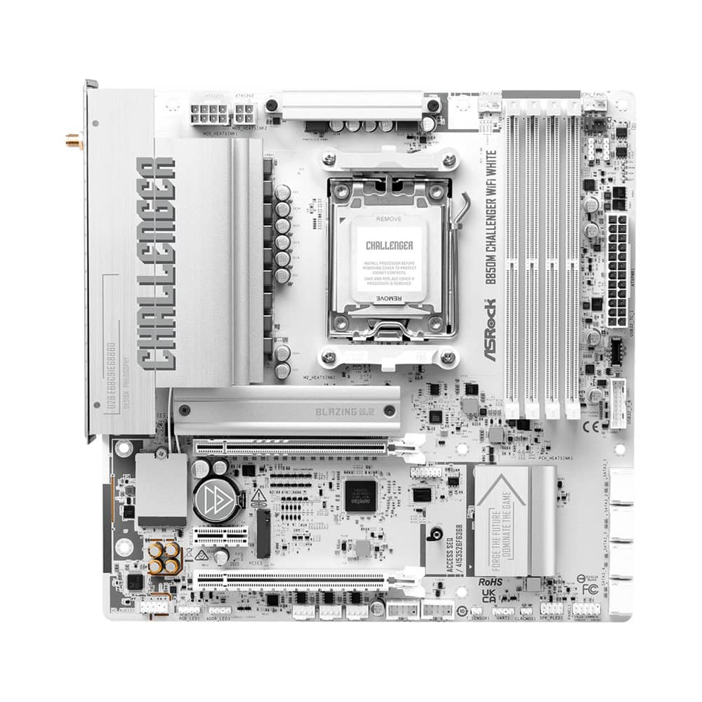 ASRock B850M Challenger WiFi White | JAR Computers ASRock B850M Challenger WiFi White
