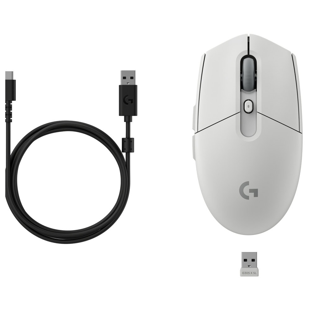 logitech g305 x superlight бяла