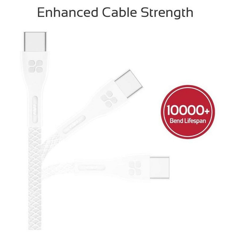 кабел promate usb a м to usb c м 1.2m white