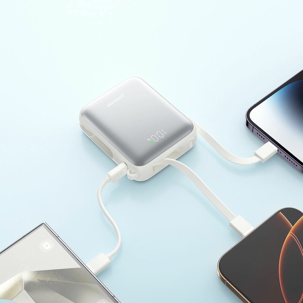 joyroom jr-pbf27 power bank 22.5w 10000mah бял