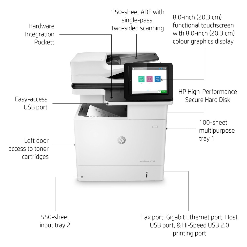 HP LaserJet Enterprise MFP M636fh