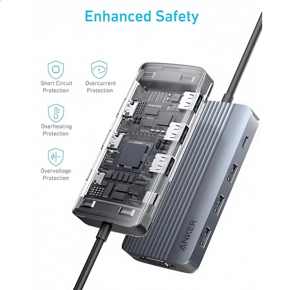 Anker 8-in-1 Multifunctional USB-C Hub A83790A2 | JAR Computers Anker 8-in-1 Multifunctional USB-C Hub A83790A2