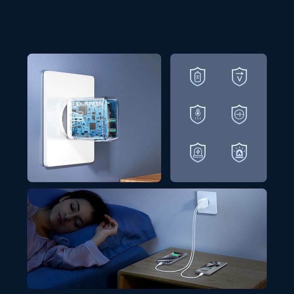 joyroom dual 20w бял