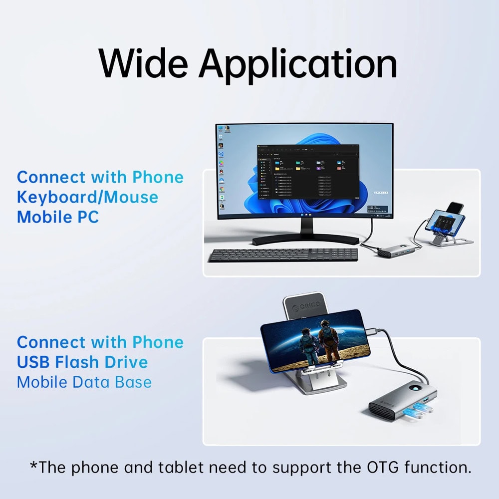 докинг станция orico pw11-6p25r-gy-bp